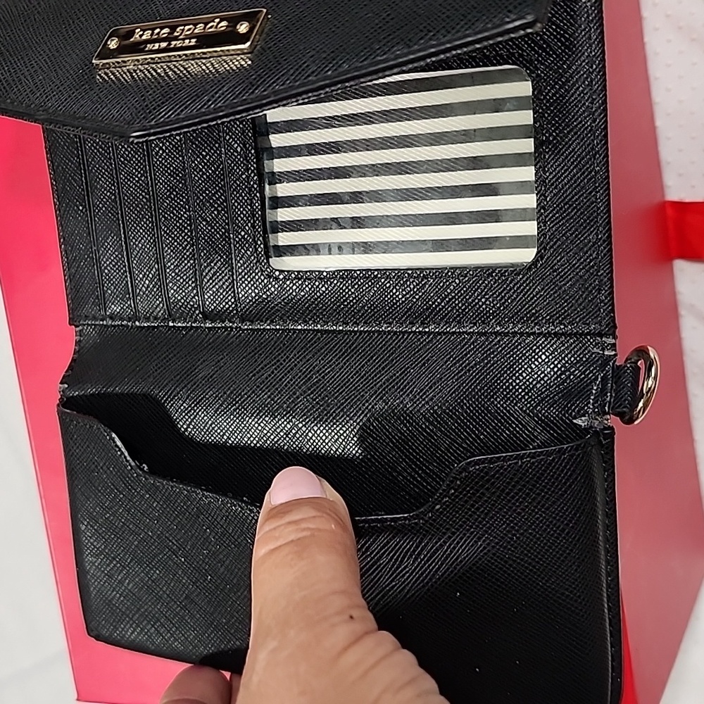 Kate Spade black Wallet Wristlet Saffiano Leather - Picture 4 of 9